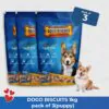 Dogo Biscuits Puppy 1 Kg Pack of 3 for Dog