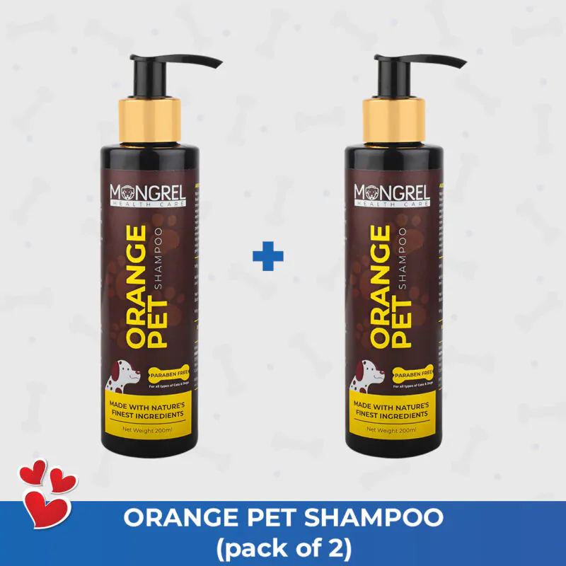 Orange Pet Shampoo pack of 2